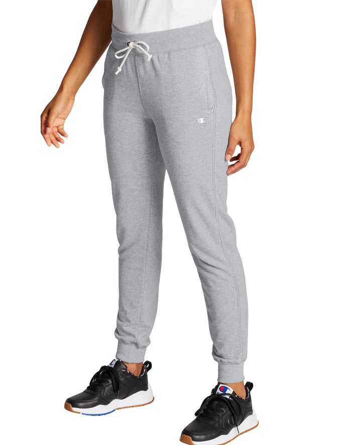 Champion French Terry Kadın Joggers Gri ( XBFGQD317 )